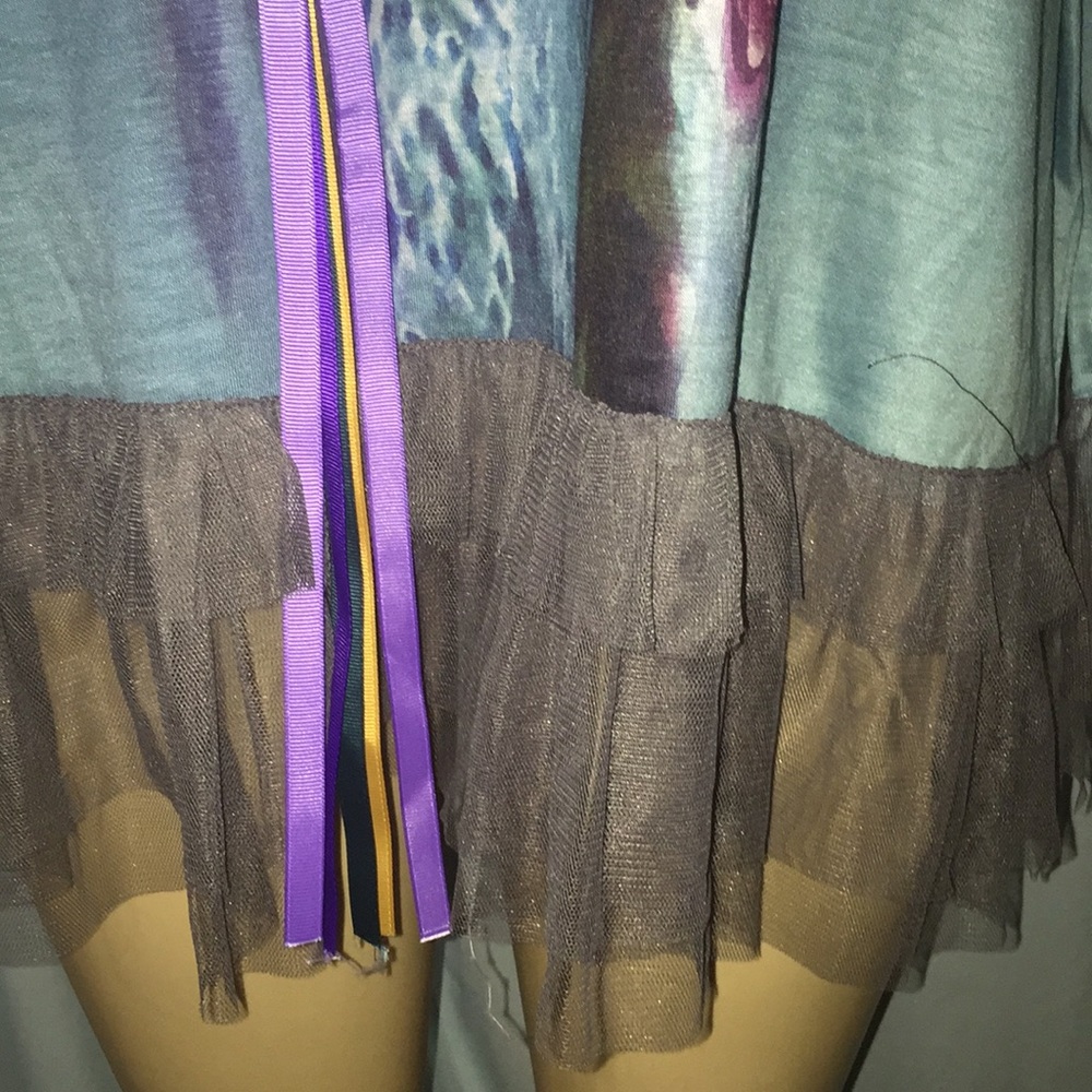 MissLook NWT Embellished Boho Chic Tunic Top P L - Picture 5 of 13